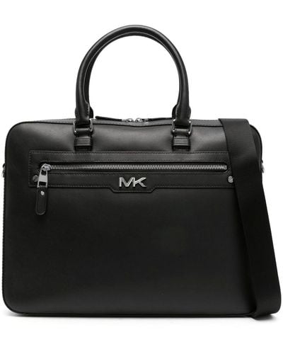 Michael Kors Large Front Zip Briefcase - Black