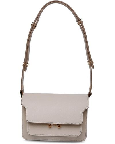 Marni Ivory Leather Bag - White