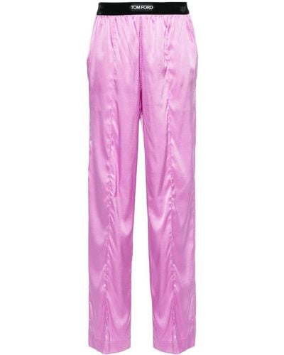 Tom Ford Silk Trousers - Pink