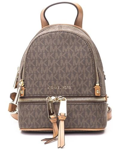 Michael Kors Rhea Mini Backpack - Brown