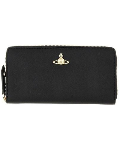 Vivienne Westwood Zipped Wallet - Black