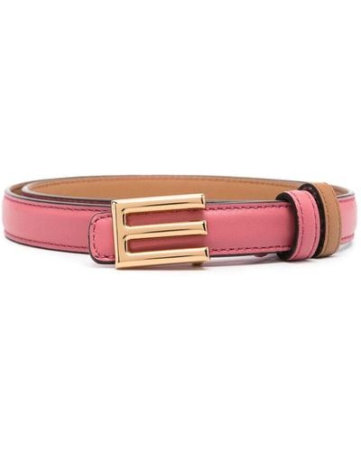 Etro Deep Pink Gold-tone Belt