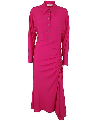 NINA 14.7 Mixed Silk Dress - Pink