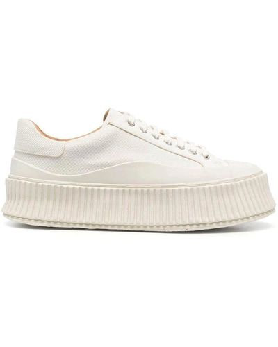 Jil Sander Canvas Low-top Trainers - White