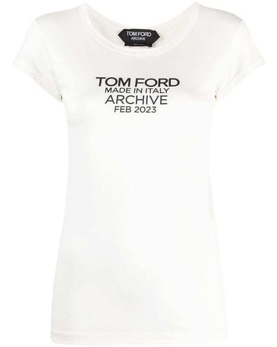 Tom Ford Logo-print T-shirt - White