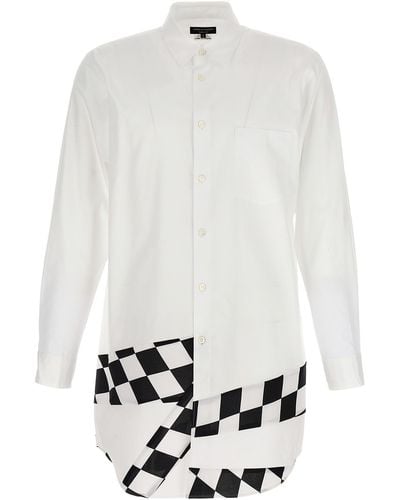 Comme Des Garcons Hommes Plus Checkerboard Shirt - White