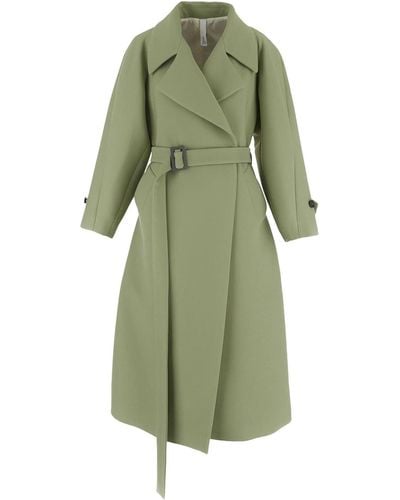 Hevò Trench Coat In - Green