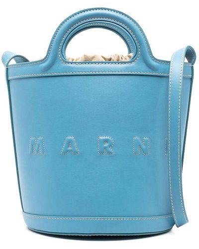 Marni Small Tropicalia Bucket Bag - Blue