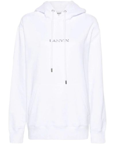 Lanvin Hoodi Sweater - White