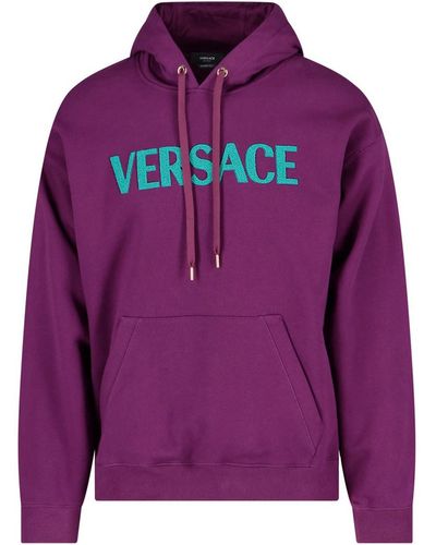 Versace Cotton Hoodie - Purple