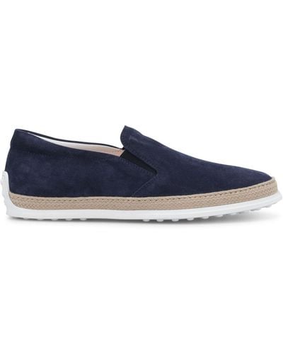 Tod's Suede Slippers - Blue