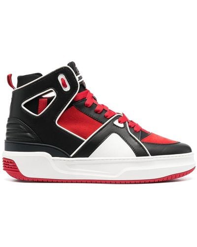 Just Don Basketball Courtside High-top Sneakers - Red