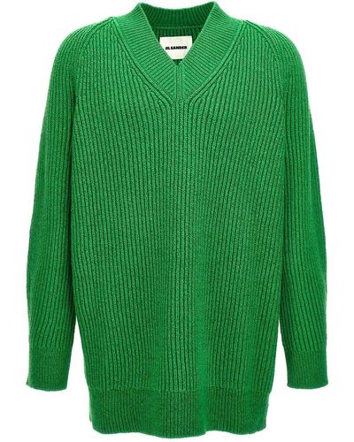 Jil Sander Oversized Sweater Sweater, Cardigans - Green