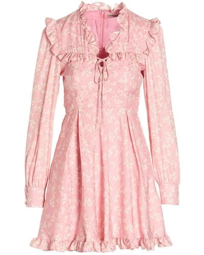 Alessandra Rich Butterfly Dress - Pink