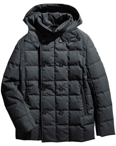 Fay Quilted Coat - Black