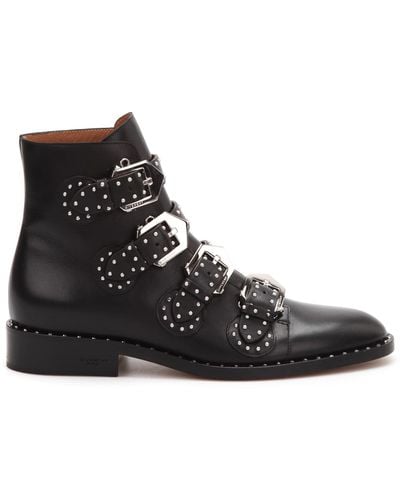 Givenchy Studded Ankle Boots - Black