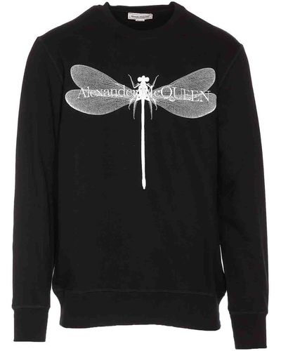 Alexander McQueen Dragonfly Sweatshirt - Black