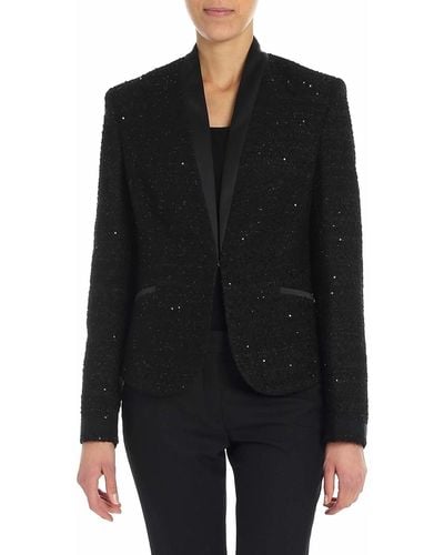 Karl Lagerfeld Jacket With Sequins - Black