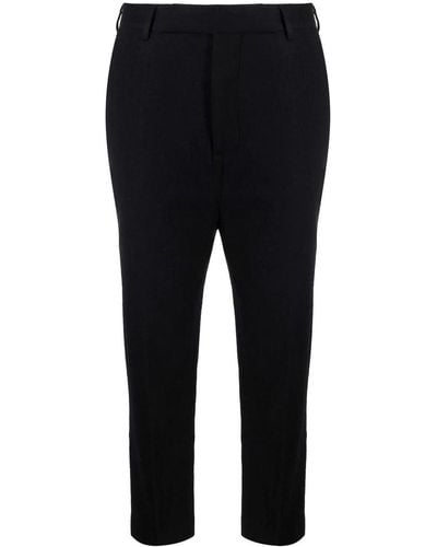 Rick Owens Cropped Tailored Pants - Black