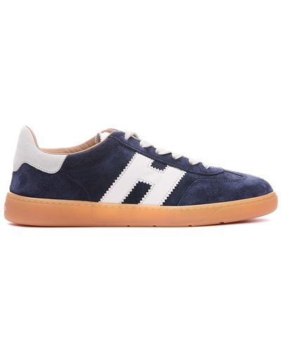 Hogan Cool Laced H Sneakers - Blue