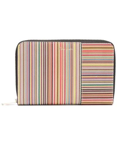 Paul Smith Signature Stripe Wallet - Pink