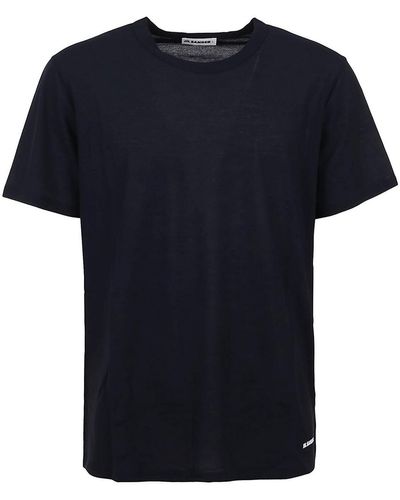 Jil Sander Cotton Crewneck T-shirt - Black