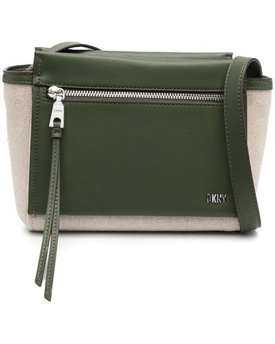 DKNY Pax Cotton Crossbody Bag - Green