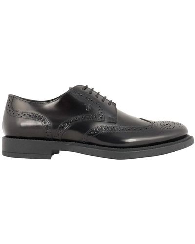 Tod's Lace-ups In Leather - Gray