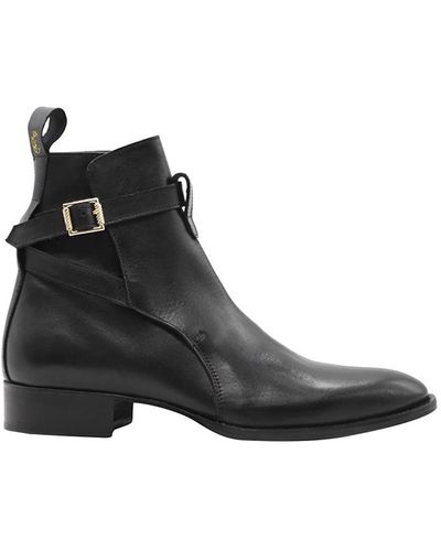 Giuliano Galiano Leather Ankle Boots - Black
