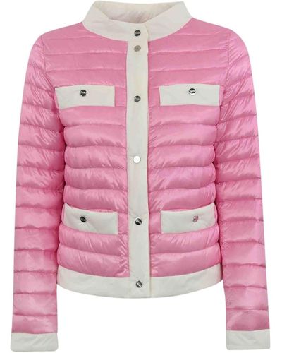 Herno Down Jacket With Contrasting Details - Pink