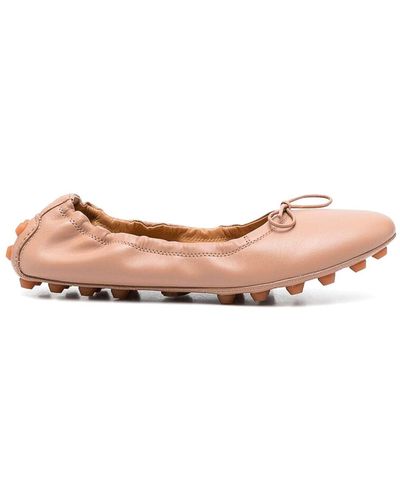Tod's Gommino Ballerina Shoes - Pink