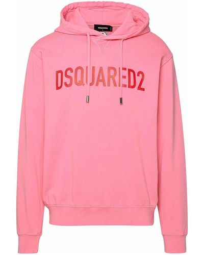 DSquared² Pink Cotton Hoodie