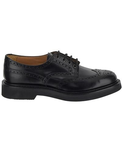 Church's Derby Shoes In Smooth - Black
