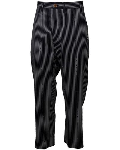 Vivienne Westwood Striped Trousers - Black