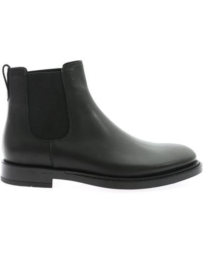 Tod's Tods Ankle Boots In Leather - Black