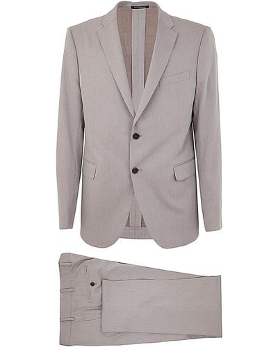Emporio Armani Casual Wool Suit - Gray
