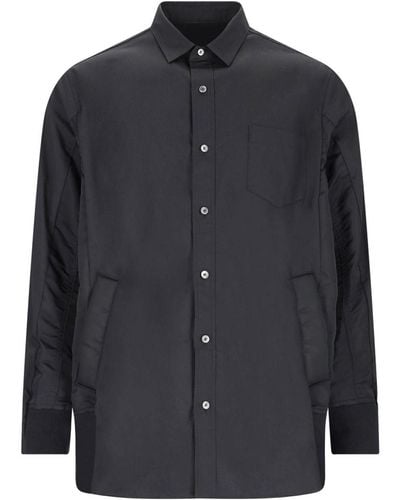 Sacai Nylon Shirt - Black