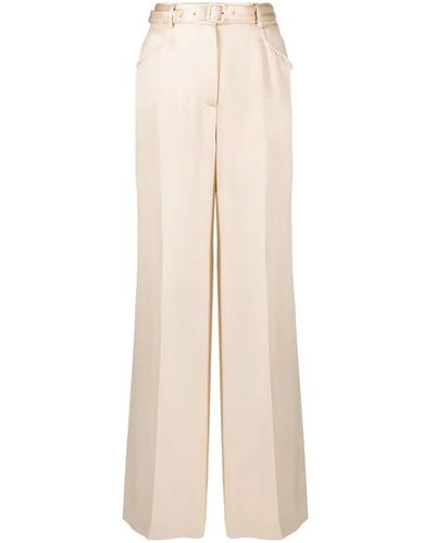 Gabriela Hearst Belted Pants - Natural