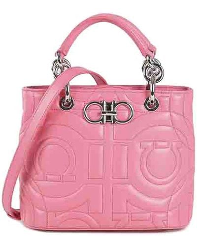 Ferragamo Bag With Logo - Pink