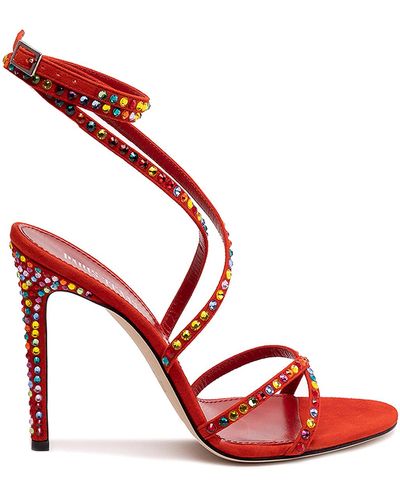 Paris Texas `holly Zoe` Lace-up Sandals - Red