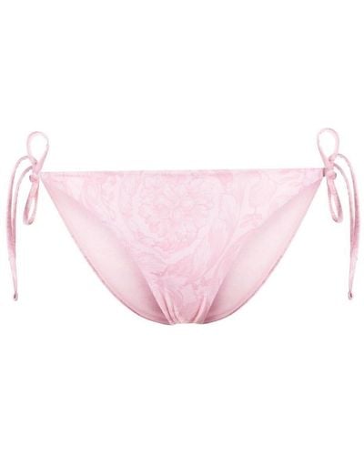 Versace Briefs With Barocco Print - Pink