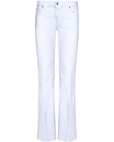 DSquared² Cotton Bootcut Jeans - White
