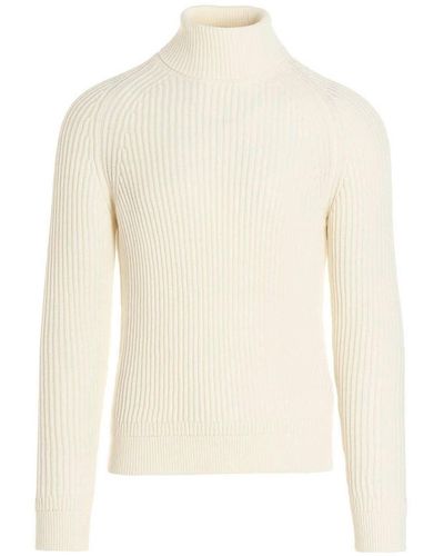 Zanone English Rib Sweater - White