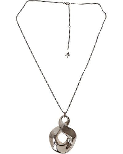Alexander McQueen Twisted Necklace - White