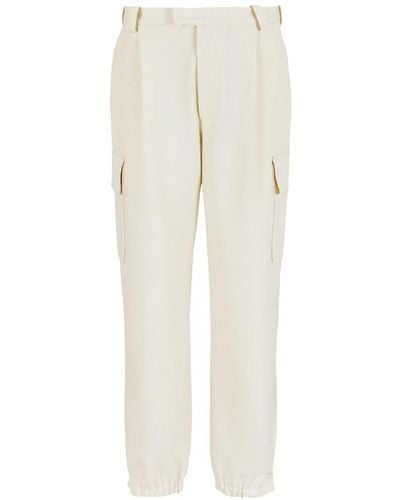 Armani Cargo Trousers - White