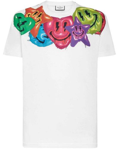 Philipp Plein Smile Round-neck T-shirt - White