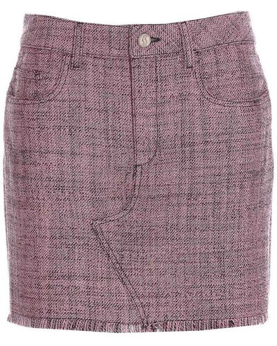 Stella McCartney Mouline Mini Skirt - Purple