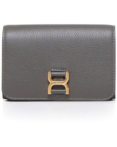 Chloé Marcie Medium Compact Wallet - Grey