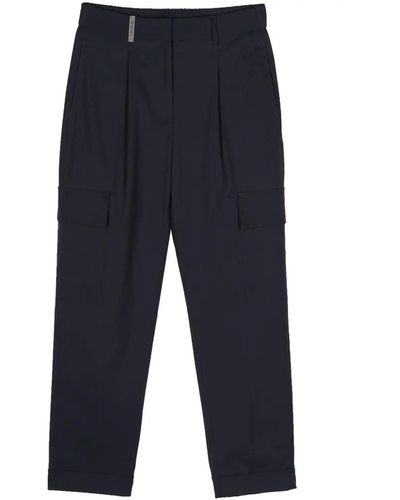 Peserico Casual Trousers - Blue