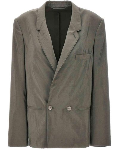 Lemaire Double-breasted Blazer - Green